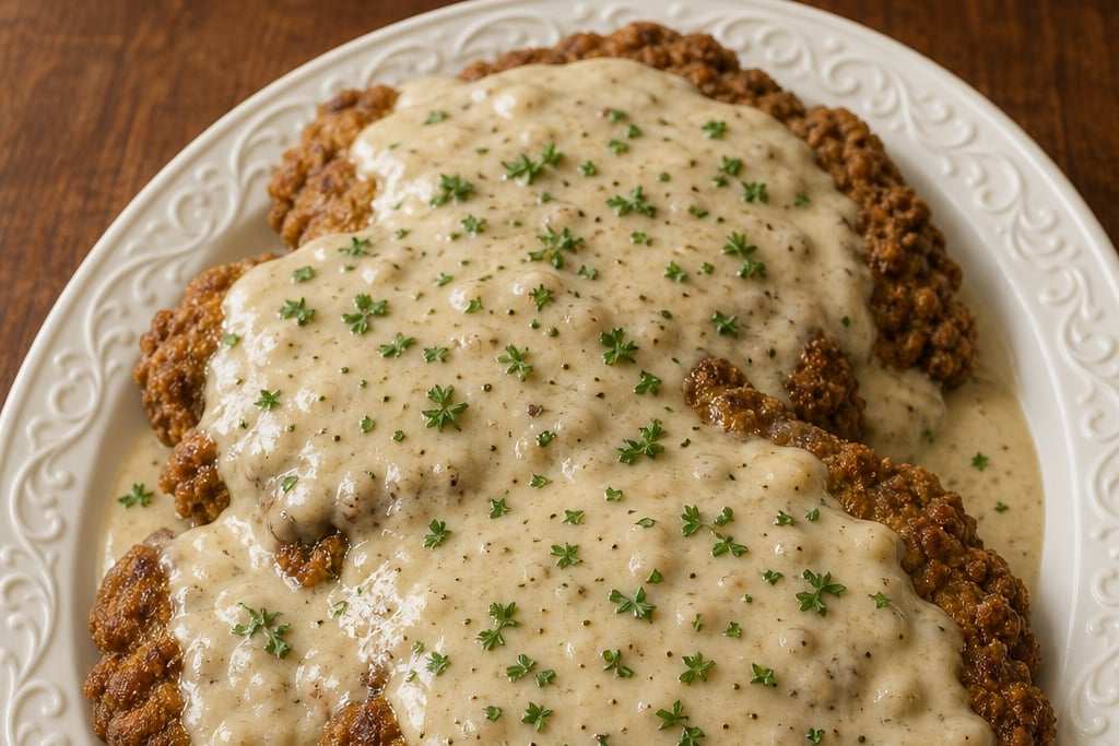 Chicken Fried Steak with Cream Gravy