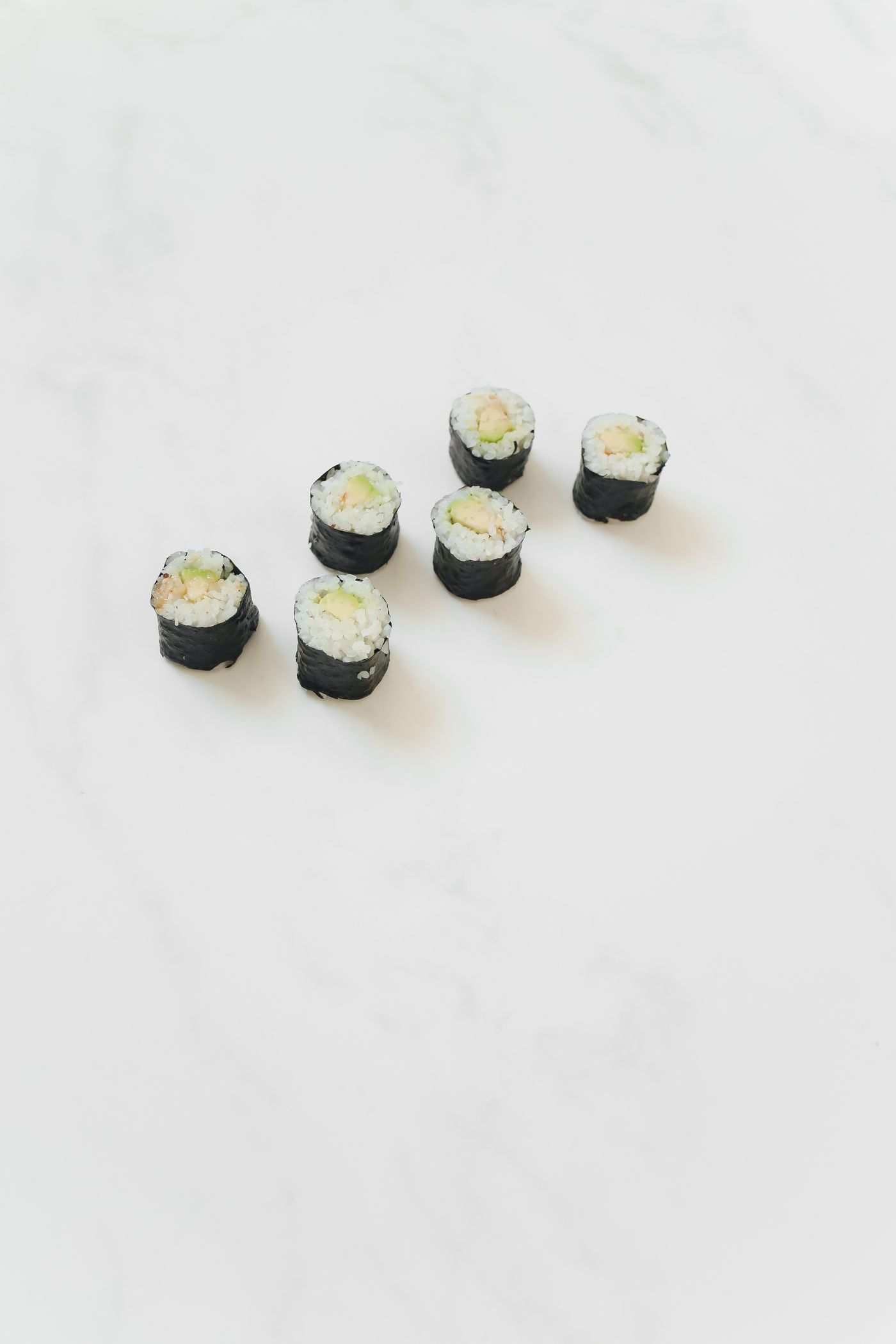 Salmon and Avocado Maki Rolls