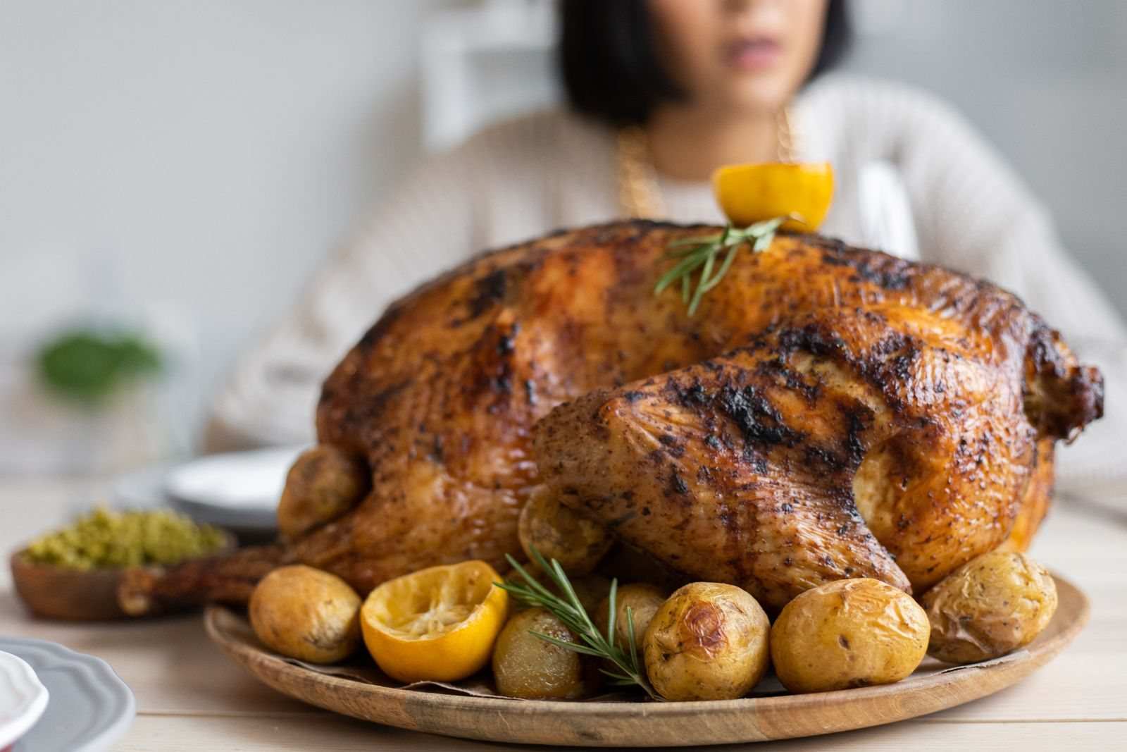 Roast Turkey with Butter Under the Skin