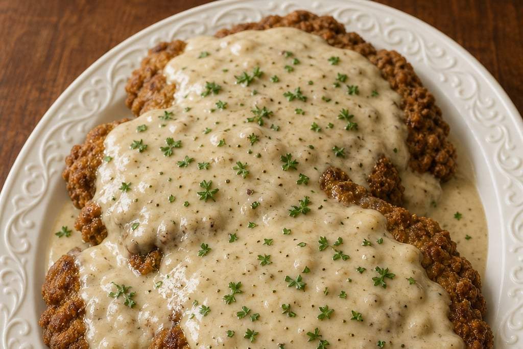 Chicken Fried Steak with Cream Gravy