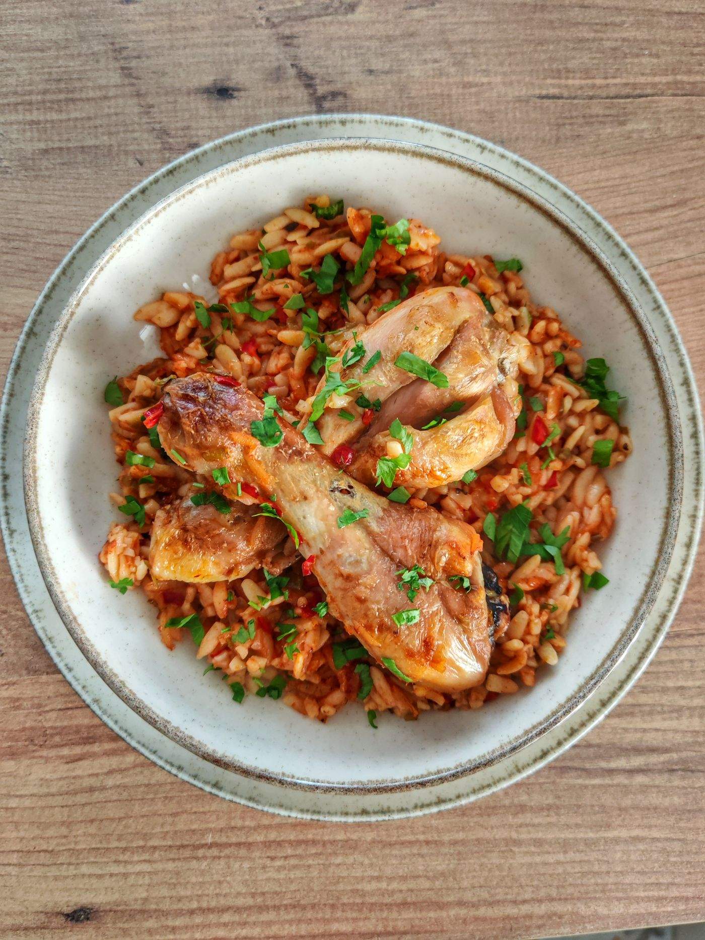 Charred Lemon Chicken with Orzo