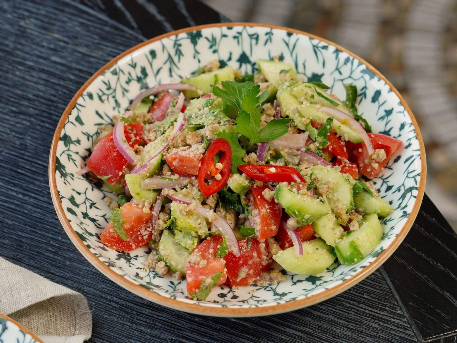 Crispy Chickpea and Herb Salad