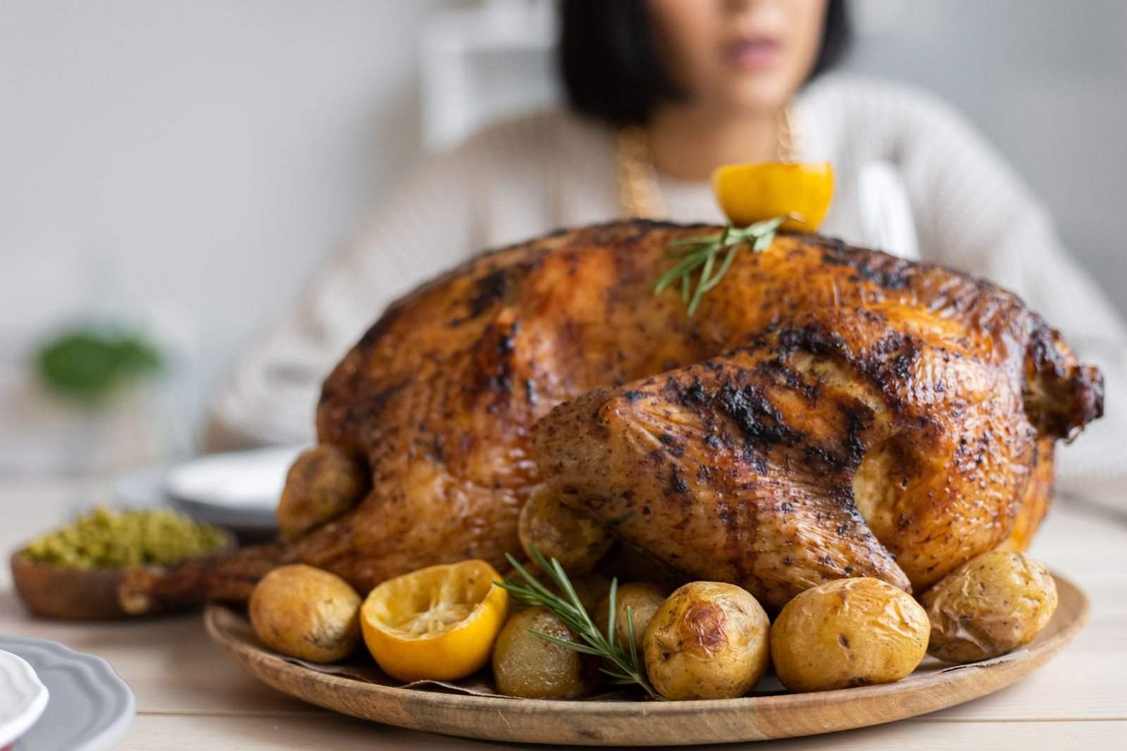 Roast Turkey with Butter Under the Skin